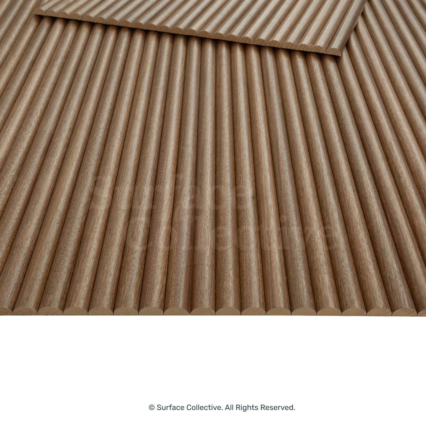 Walnut Round 25mm - Flexible Timber Slat