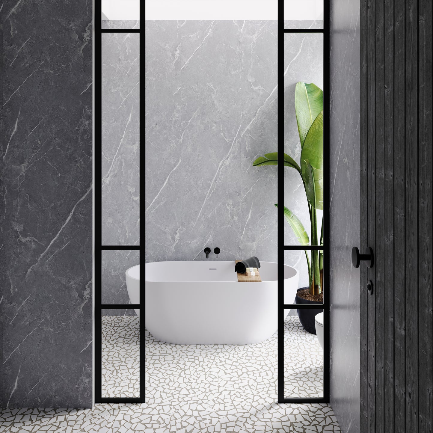 Mid Grey Marble – Stone Wall Panels
