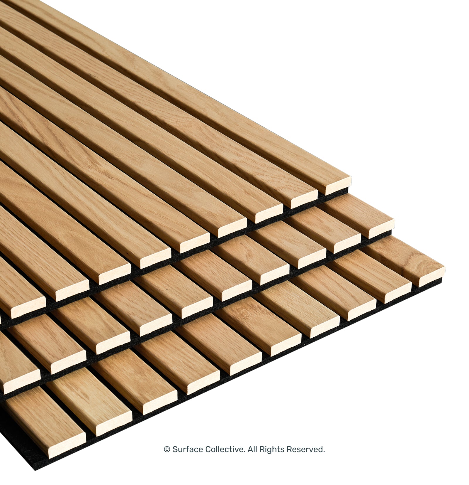 Natural Oak on Black - Acoustic Timber XL