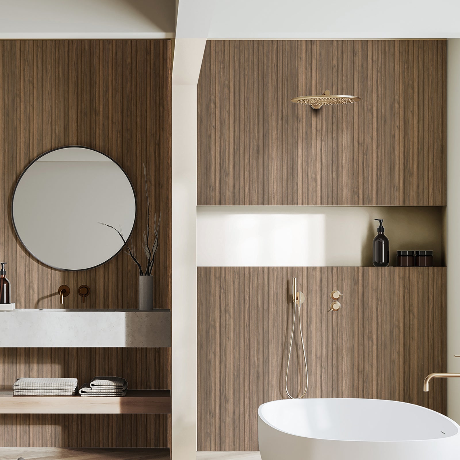 Walnut - Waterproof Hybrid Panels