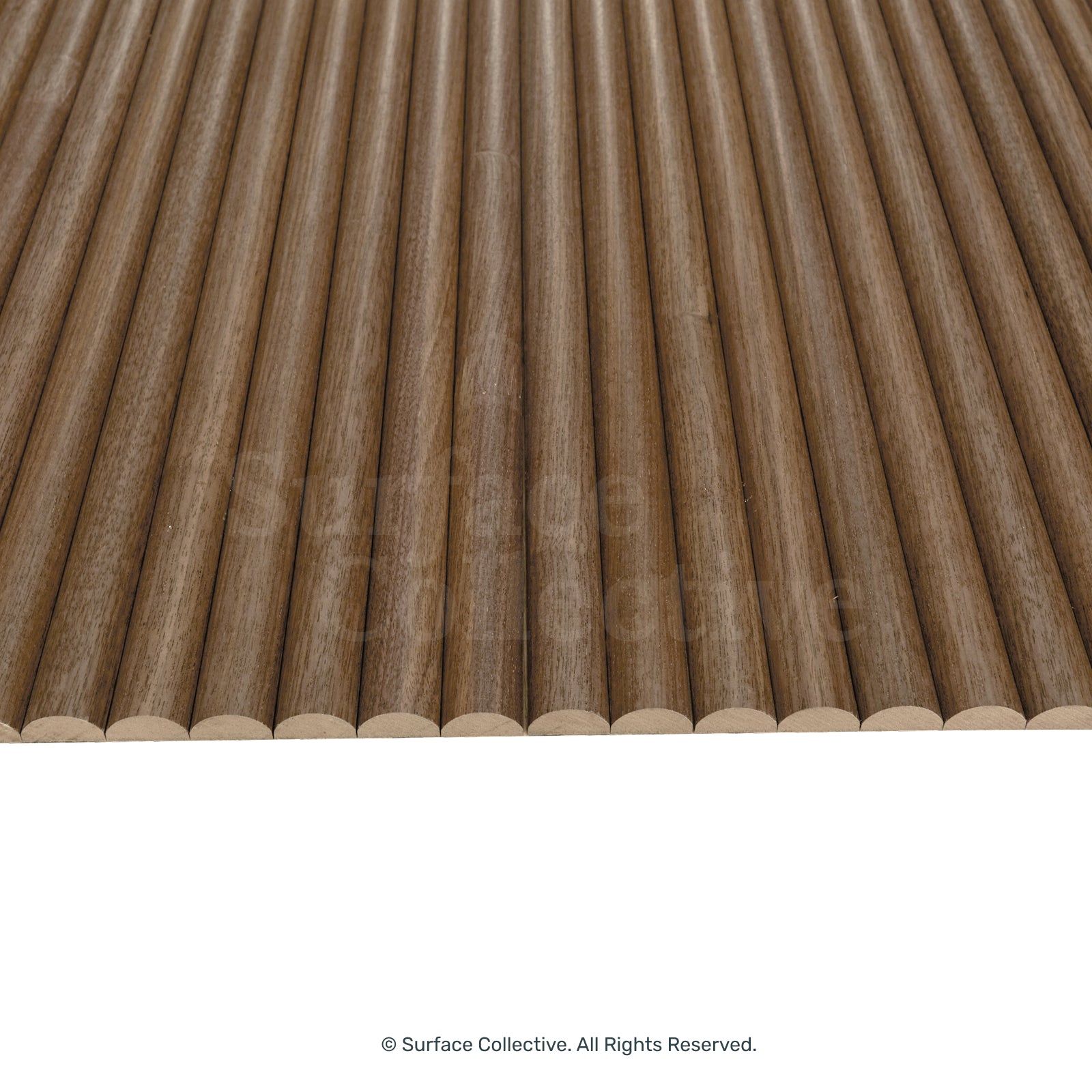 Walnut Round 25mm - Flexible Timber Slat