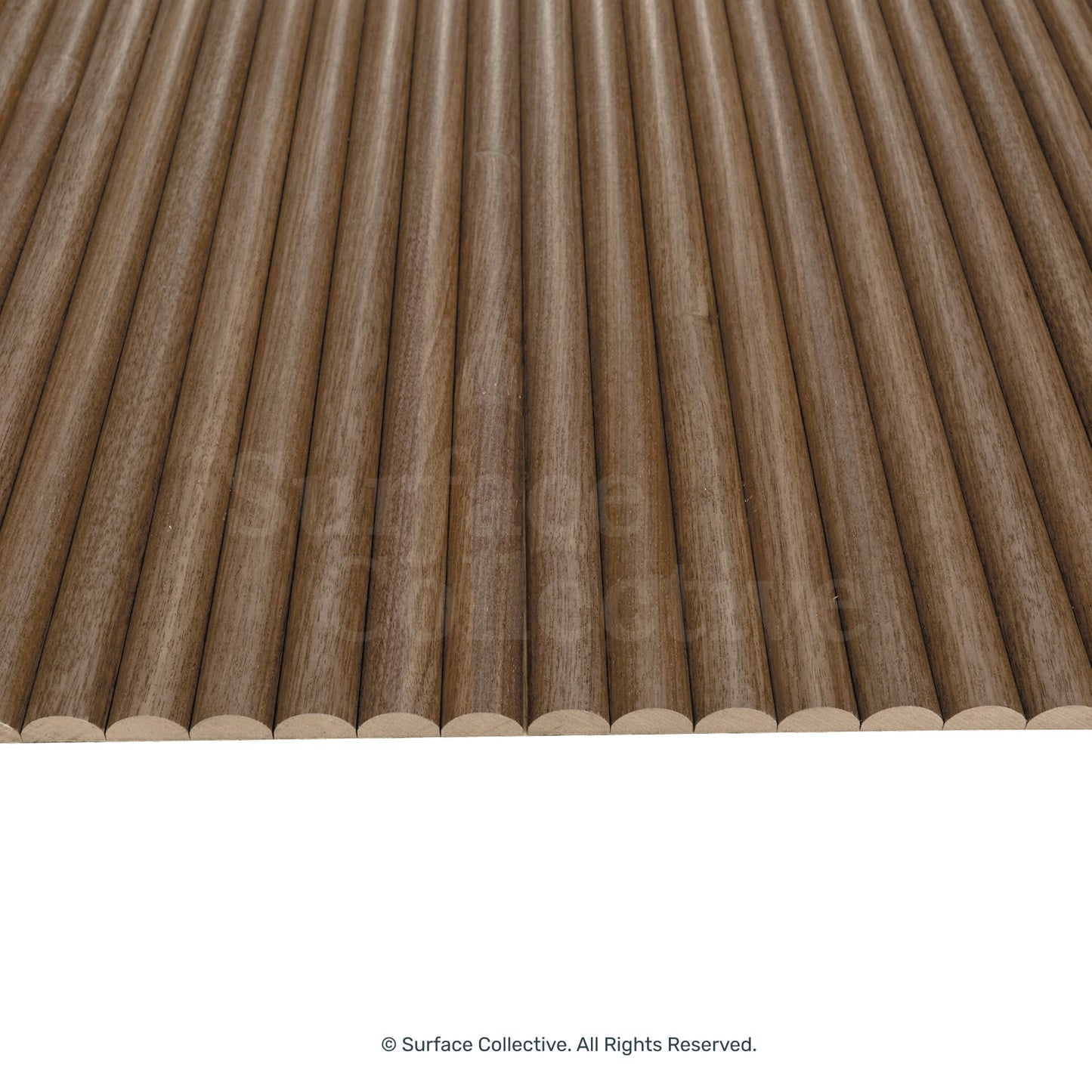 Walnut Round 25mm - Flexible Timber Slat