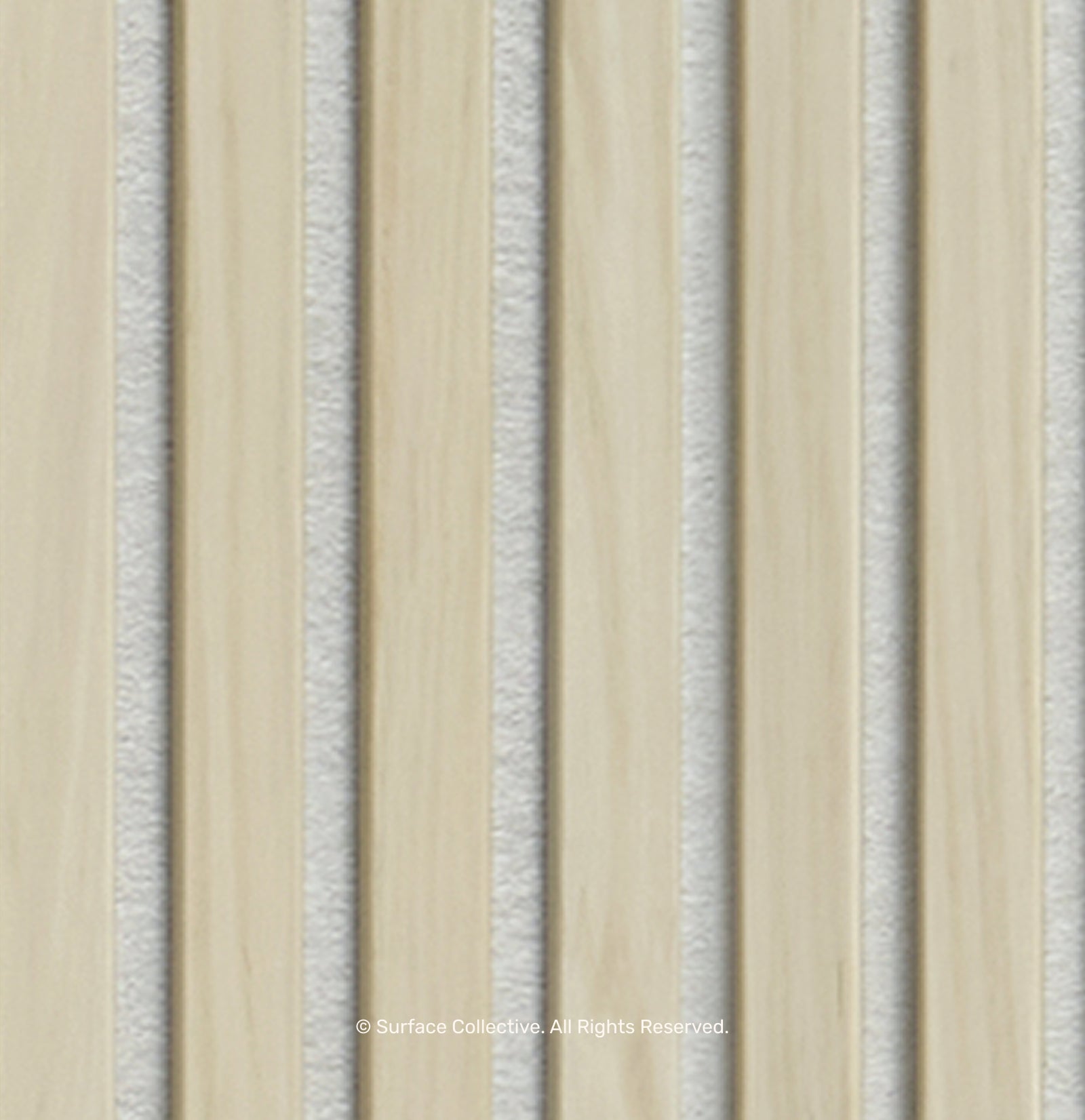White Oak on White - Acoustic Timber Slat