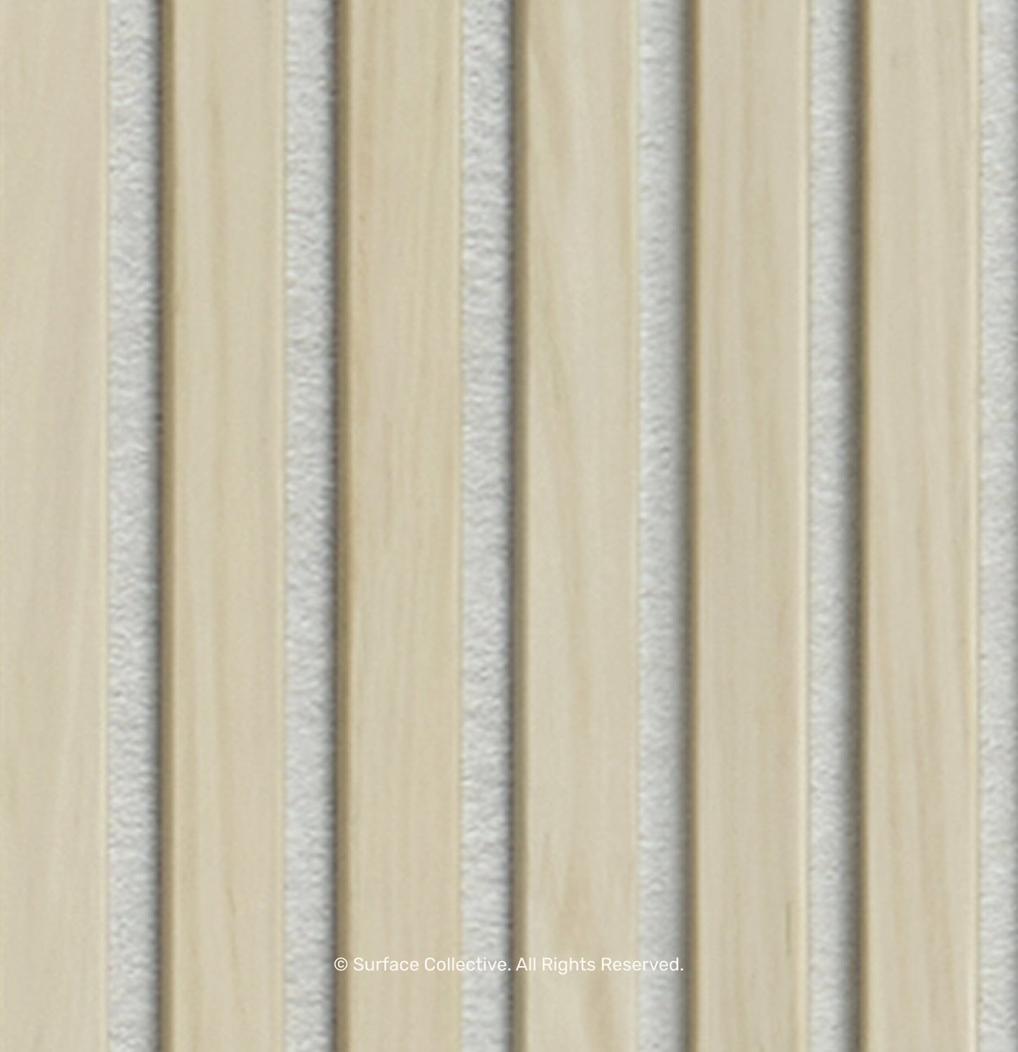 White Oak on White - Acoustic Timber Slat
