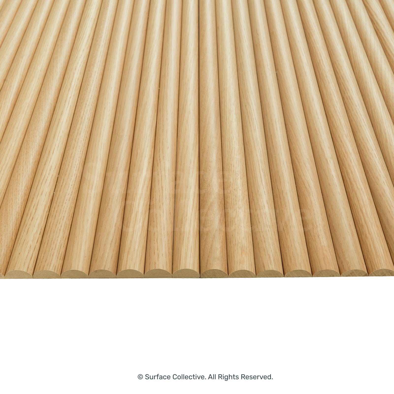 Natural Oak Round 25mm - Flexible Timber Slat