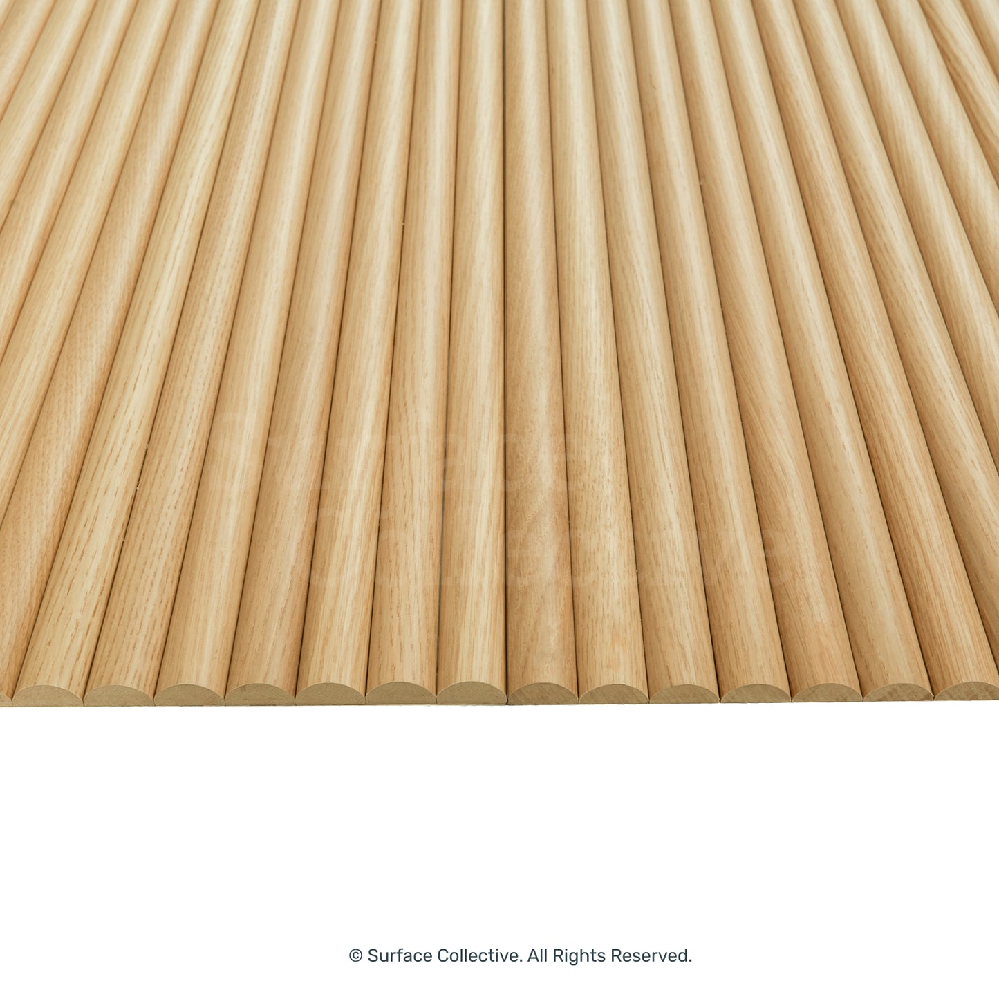 Natural Oak Round 25mm - Flexible Timber Slat