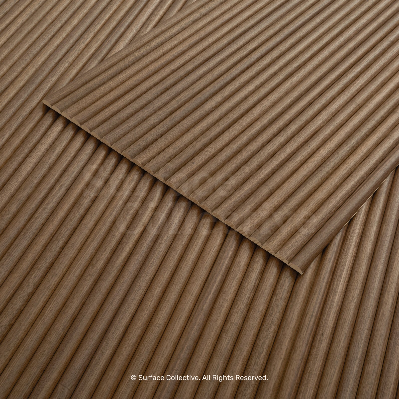 Walnut Round 25mm - Flexible Timber Slat