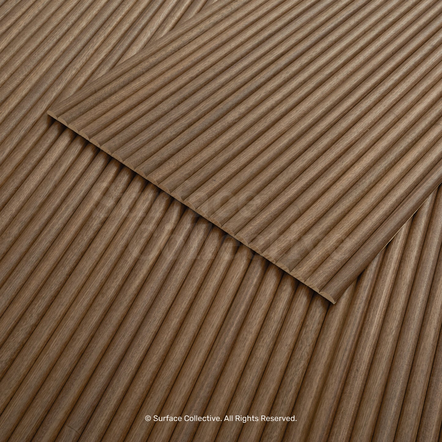 Walnut Round 25mm - Flexible Timber Slat