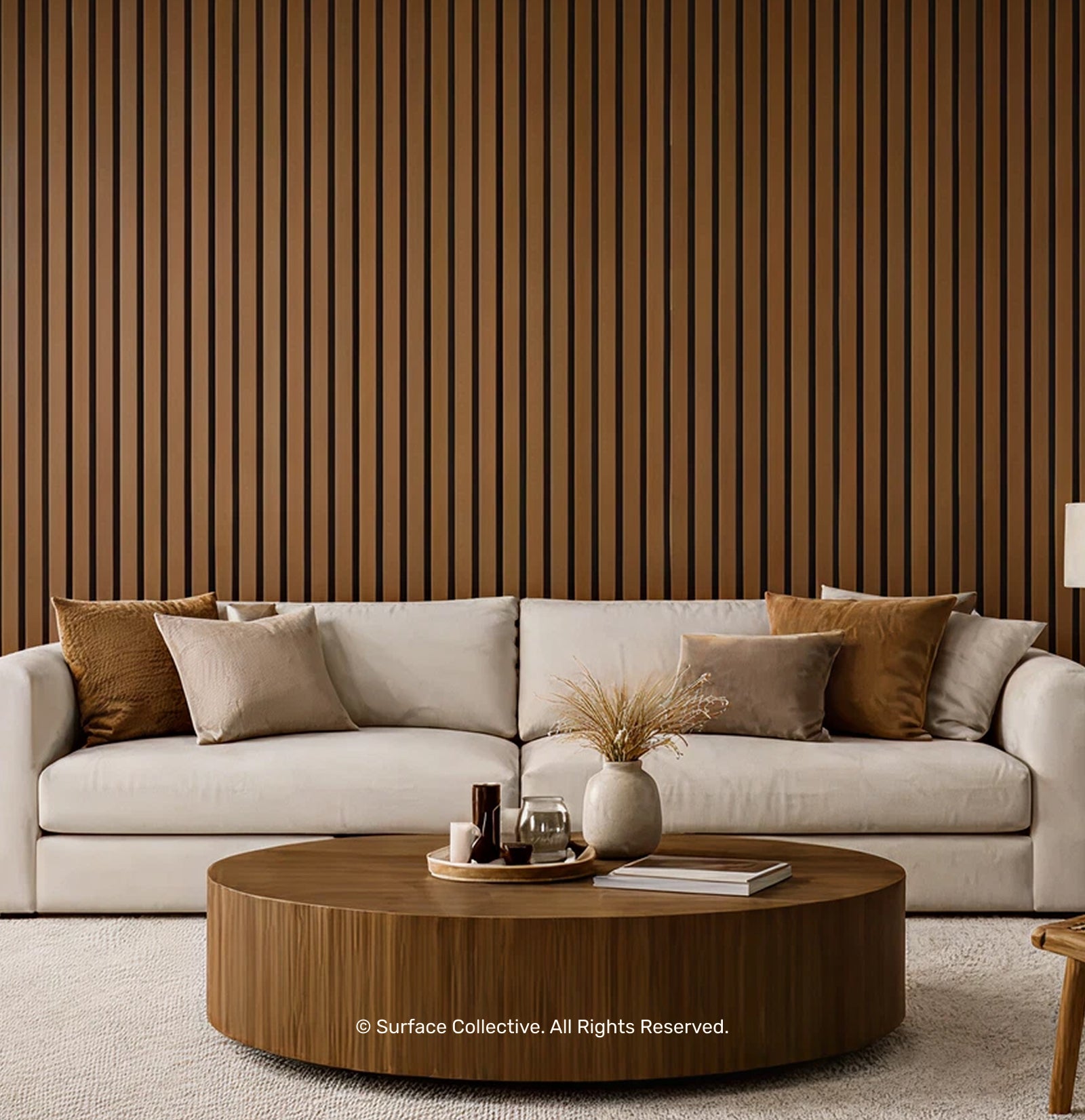 Teak on Black - Acoustic Timber Slat