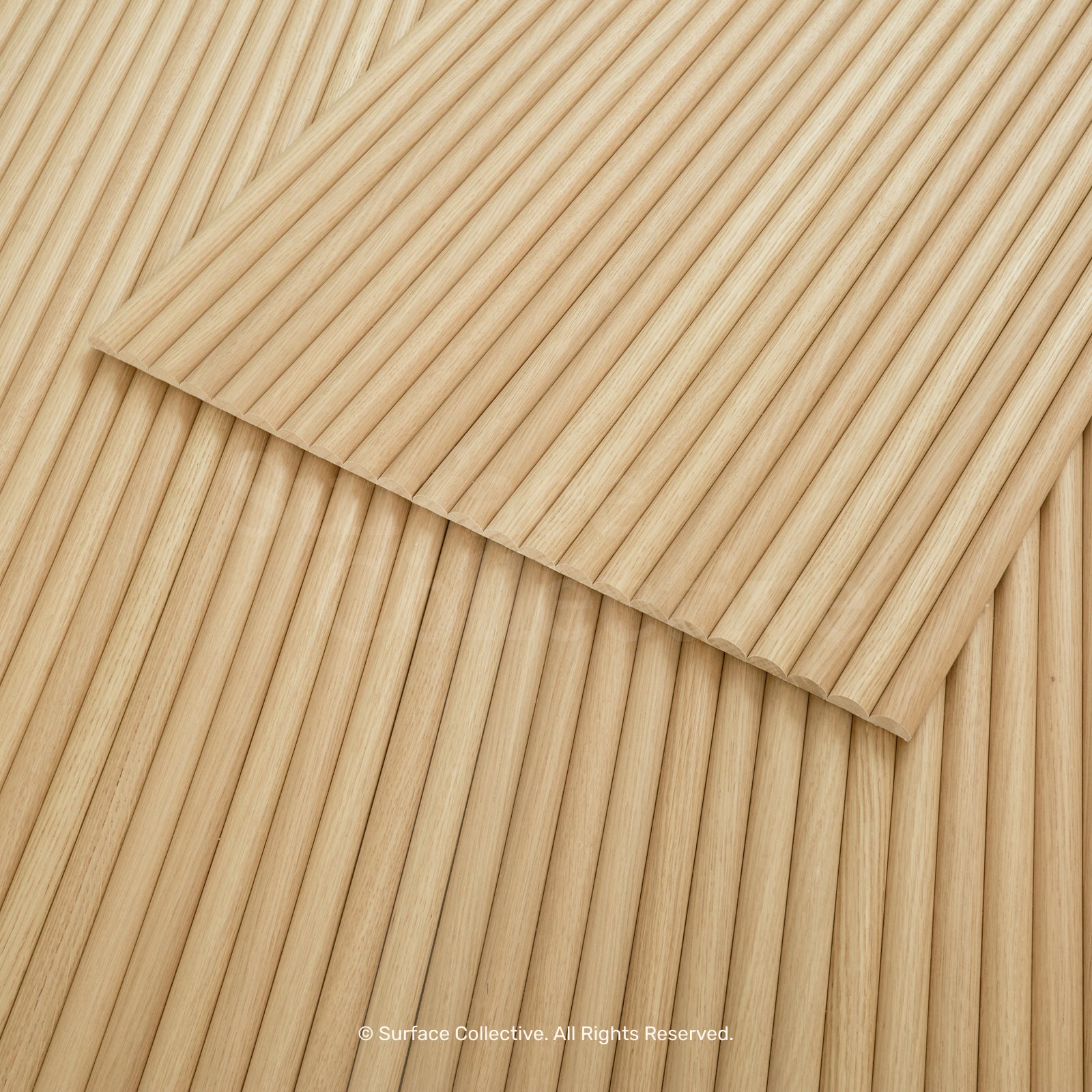 Natural Oak Round 25mm - Flexible Timber Slat