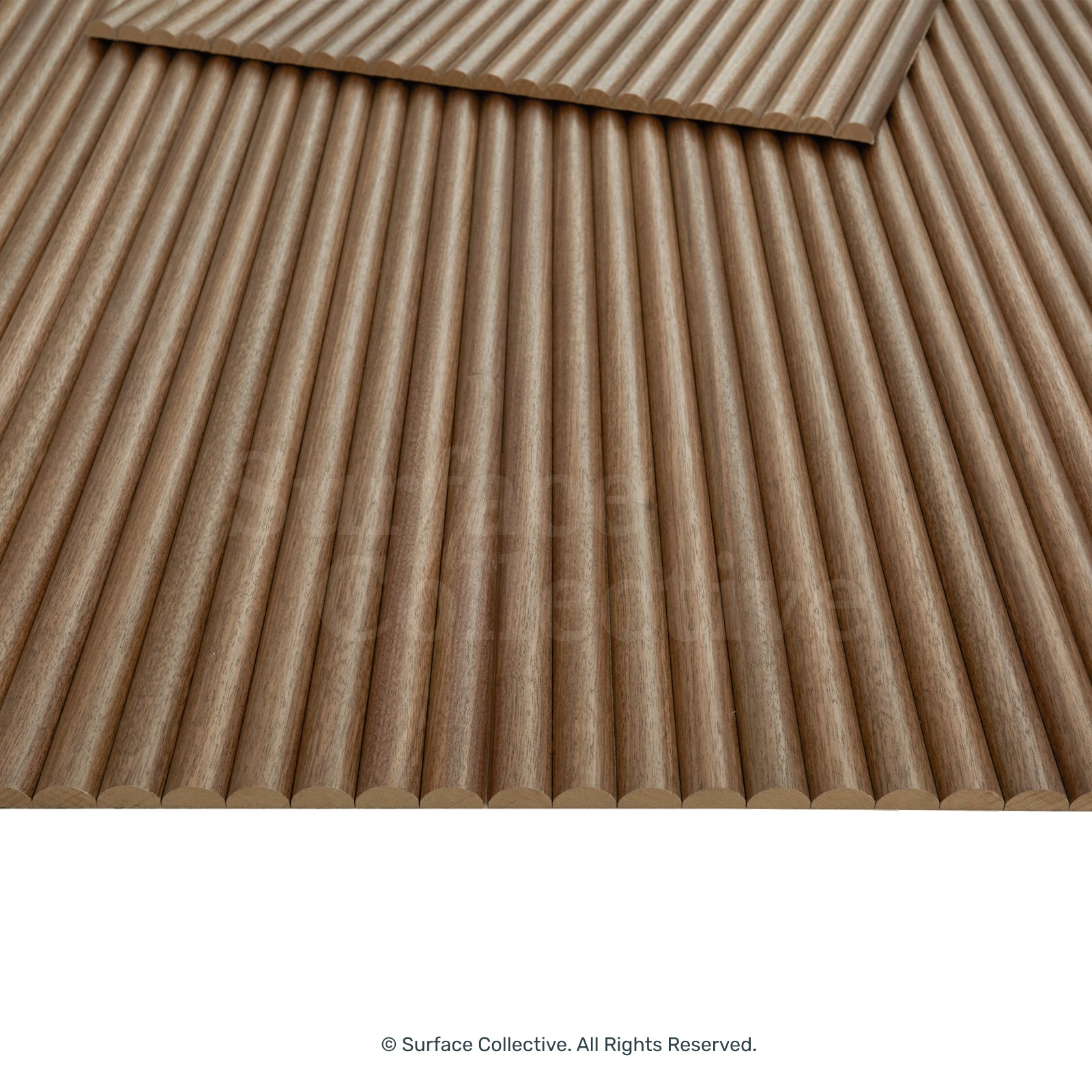 Walnut Round 25mm - Flexible Timber Slat