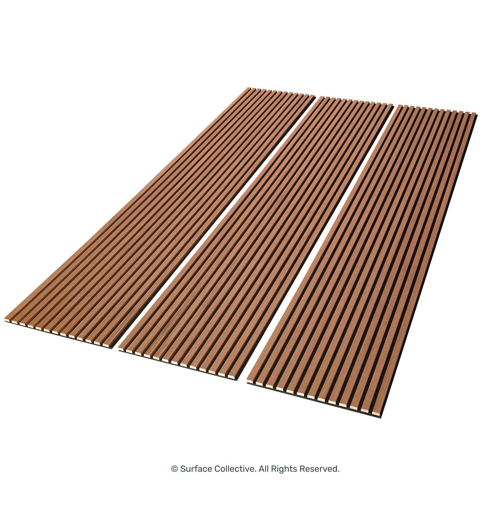 Teak on Black - Acoustic Timber Slat