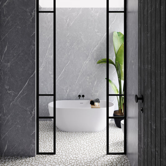 Mid Grey Marble – StoneWall Panels (2 Panels / Box)