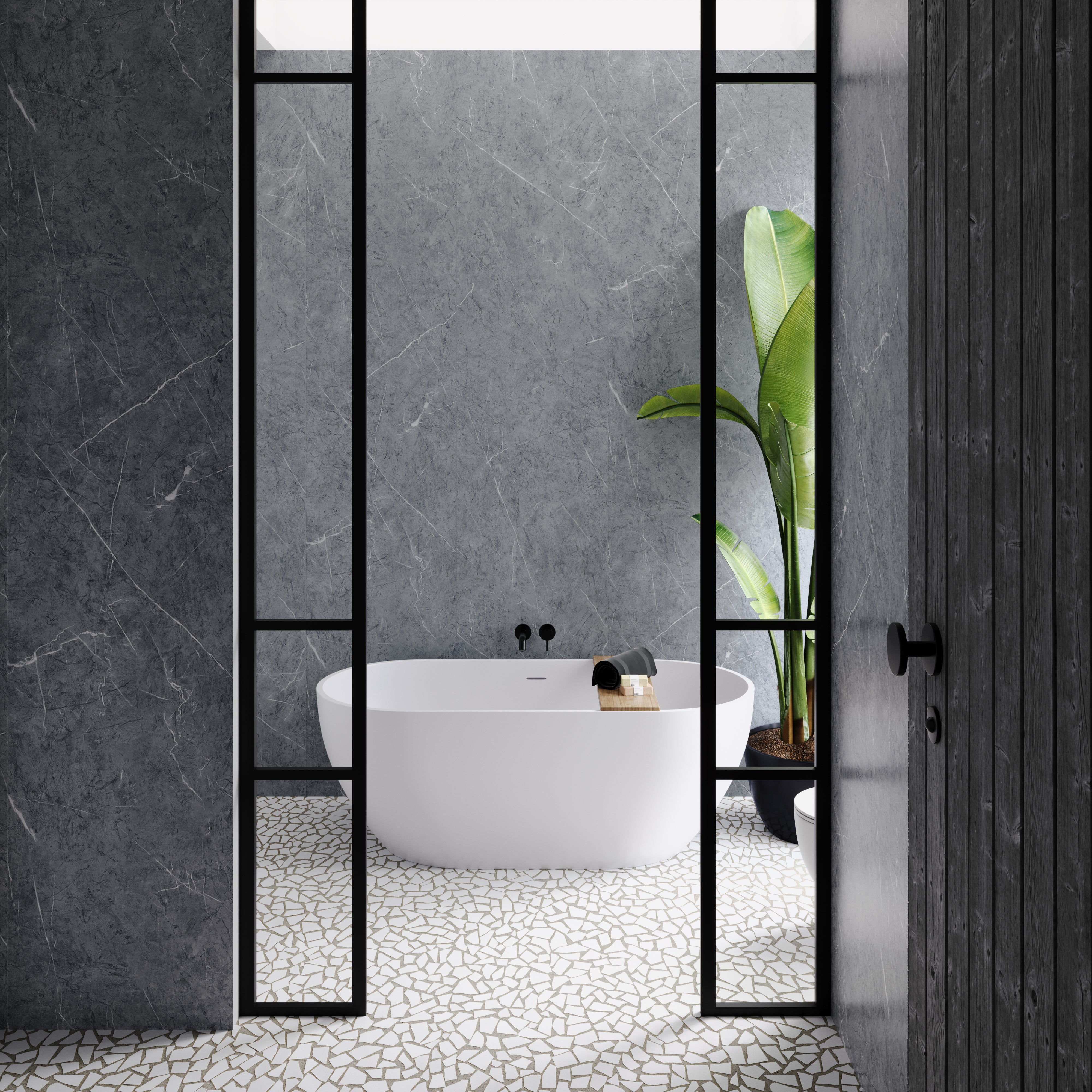 Dark Grey Marble – StoneWall Panels (2 Panels / Box)