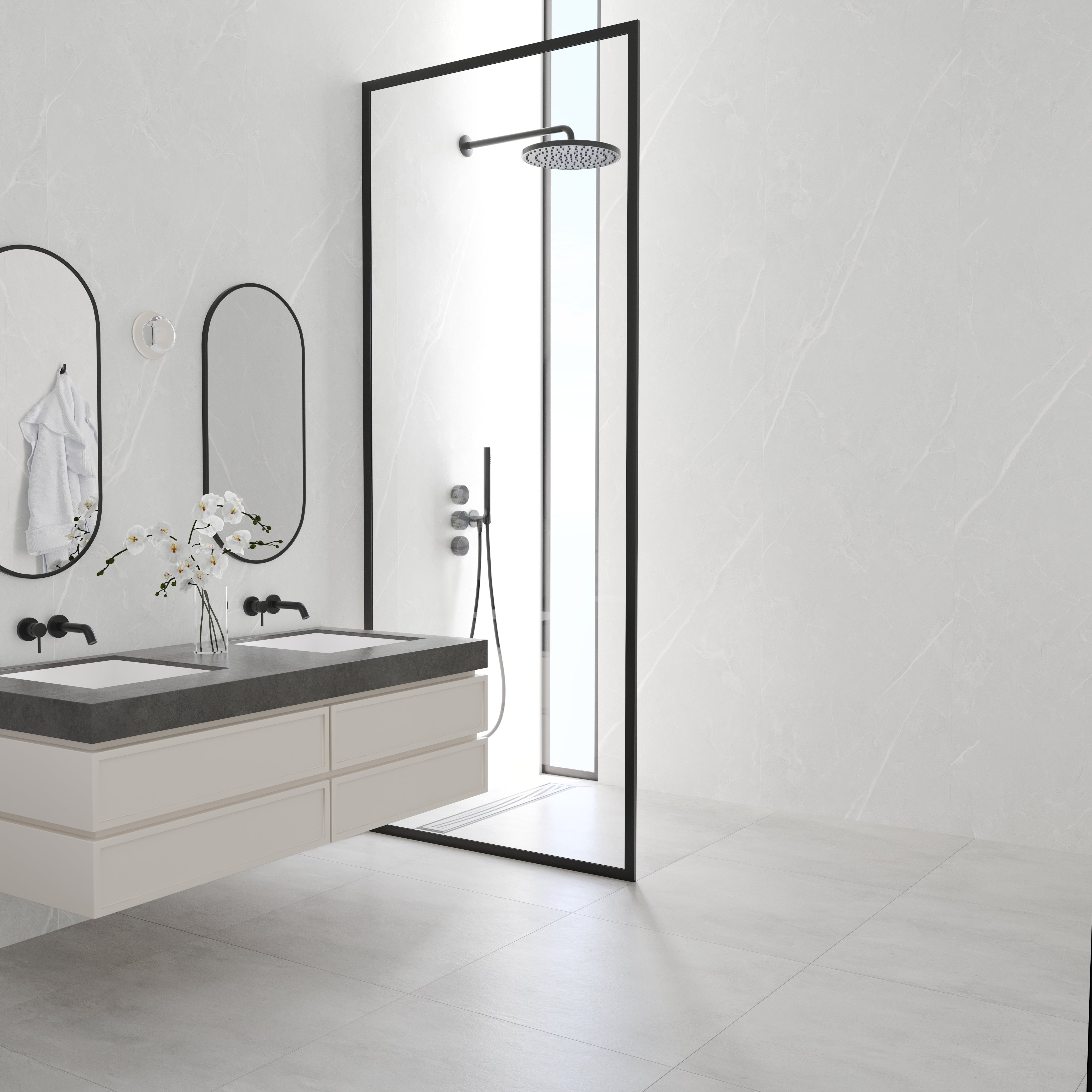 Light Grey Marble – StoneWall Panels (2 Panels / Box)